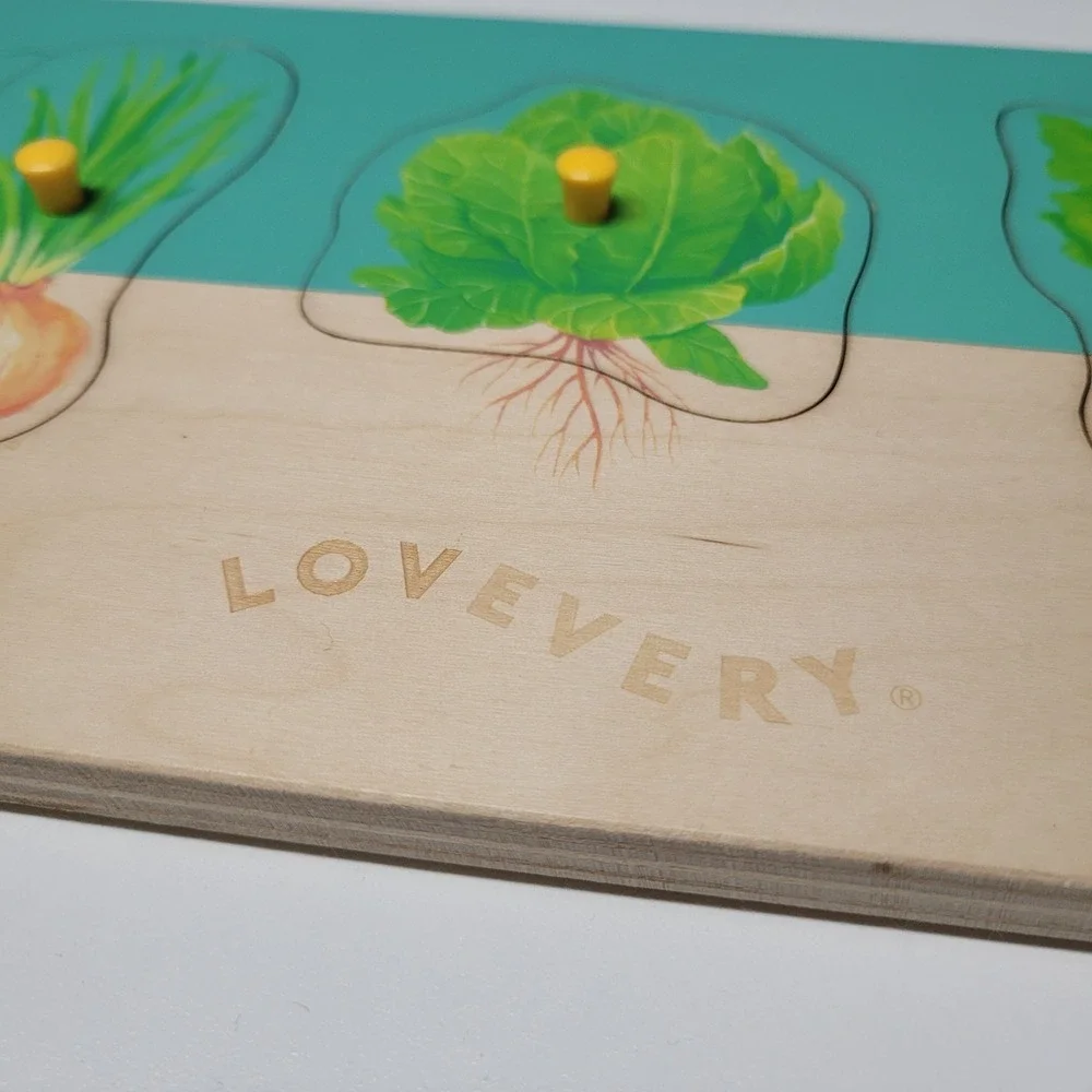 Lovevery Wooden Vegetable Garden Puzzle Board Educational‎ Toy
